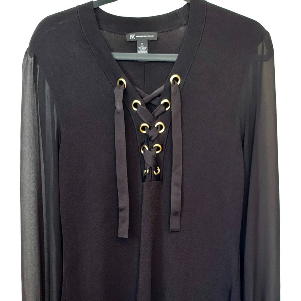 INC, International Concepts Black Knit dress, size M
